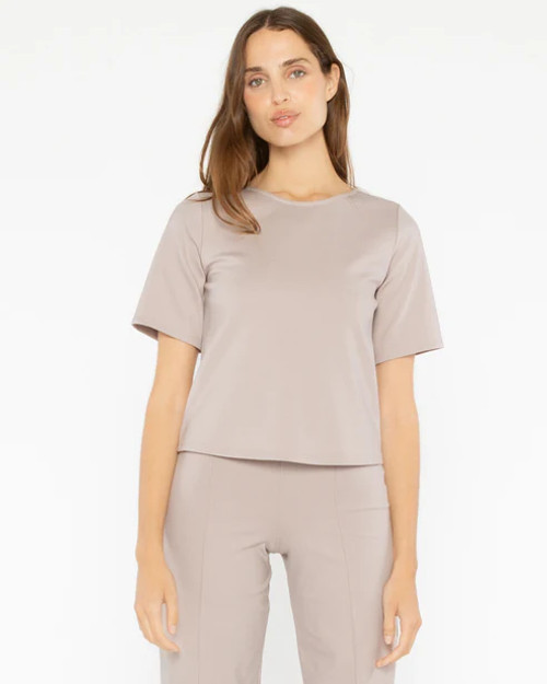 EXTENDED PONTE KNIT T-SHIRT