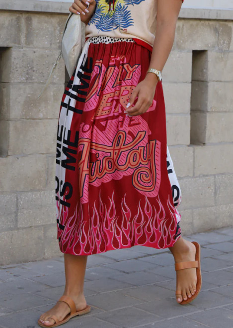 HAILEY SKIRT - FIRE DESIGN