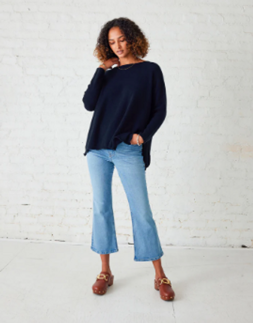 CATALINA CASHMERE SWEATER - BLACK, NAVY, TAN