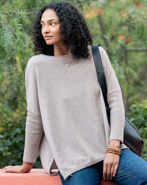 CATALINA CASHMERE SWEATER - BLACK, NAVY, TAN