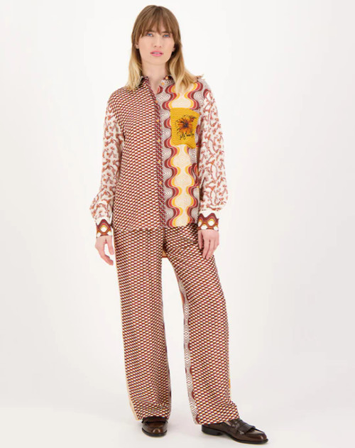 ISABEL SUNSET PRINT SHIRT