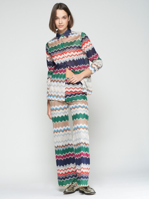 HERRINGBONE JACQUARD TROUSER