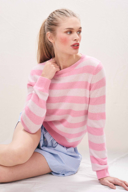 STRIPED CASHMERE CREW