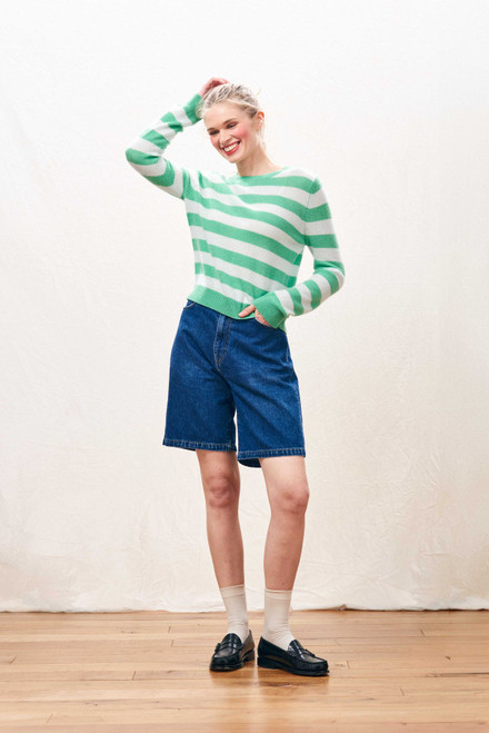 CASHMERE STRIPED CREW