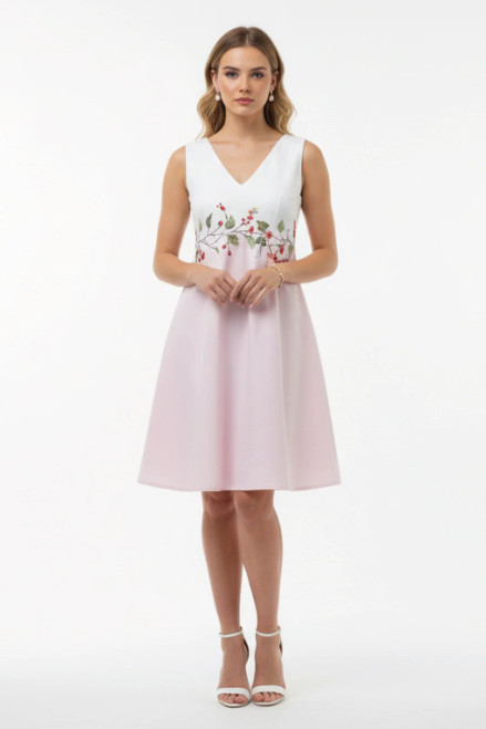 ESTER FLORAL PINK/WHITE DRESS