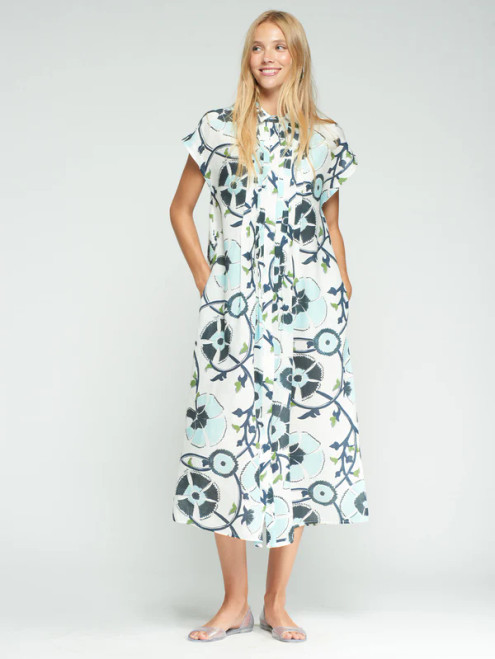 PRINT LINEN DRESS