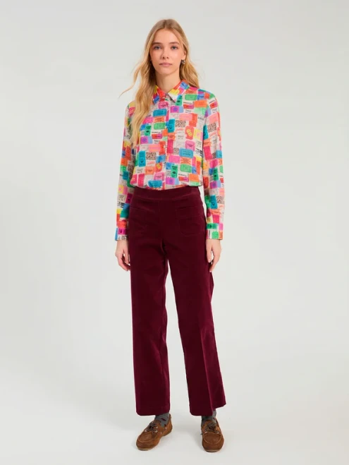 ISA TICKET PRINT BLOUSE
