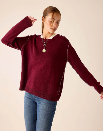 ROMA BOYFRIEND CASHMERE SWEATER