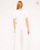 SHORT SLEEVE PONTE KNIT TEE - IVORY