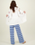 SLOANE UTILITY EMBROIDERED WHITE DENIM JACKET SLOANE UTILITY EMBROIDERED WHITE DENIM JACKET