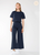 RR WIDE LEG PANT CROPPED PONTE KNIT  