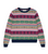 FAIR ISLE STRIPE CLASSIC CASHMERE SWEATER