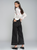 BLACK WIDE LEG CROP PANT