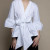 LEAH POPLIN WRAP BLOUSE - BLACK, WHITE