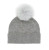 KNITT CASHMERE WITH FOX POM
