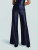 WIDE LEG METALLIC TROUSER - NAVY, BLACK