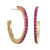 GLITTER HOOPS - ASSORTED STONES