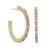 GLITTER HOOPS - ASSORTED STONES