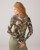 SU T SHIRT LS FADED PRINT ARMY GREEN