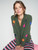 ALINA STARS ARMY GREEN CARDIGAN