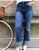 BESSIE STRAIGHT LEG JEAN WITH RED STRIPE
