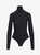 BUTTER TURTLENECK BODYSUIT - BLACK/BROWN