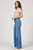 FIONA WIDE LEG JEAN  - FOG SKY