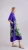 HYDRANGEA WATERCOLOR PRINT SILK DRESS