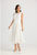 TANSY FLOWY PLEATED DRESS - IVORY, BLACK
