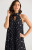 INCA HIGH NECK BLACK AND WHITE DOT DRESS