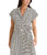 PORTIA BELTED NAVY STRIPE DRESS