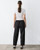 BARREL PONTE KNIT PANT IN BLACK