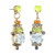 BRIE MULTI COLORED STONE DROP EARRING