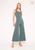 PONTE KNIT TANK WIDE LEG JUMPSUIT - SEA FOAM, NAVY, BLACK