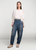 SU JEAN CARGO PRINTED STRIPE DENIM BLUE