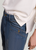 SU JEAN CARGO PRINTED STRIPE DENIM BLUE