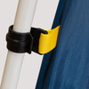 Close up of Sierra Designs Sun Shade, showing pole clip