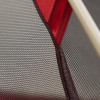 Close up of Sierra Designs Deer Ridge 6 tent, showing texture of mesh sidewall fabric