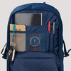 Closeup of Sierra Designs Yuba Pass backpack, showing interior storage pockets