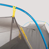 Close up view of a pole clipping to the tent body on the Sierra Designs High Side 1