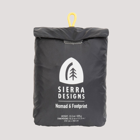 Sierra Designs Nomad 6 footprint stuff sack, black Sierra Designs Nomad 6 footprint stuff sack, black