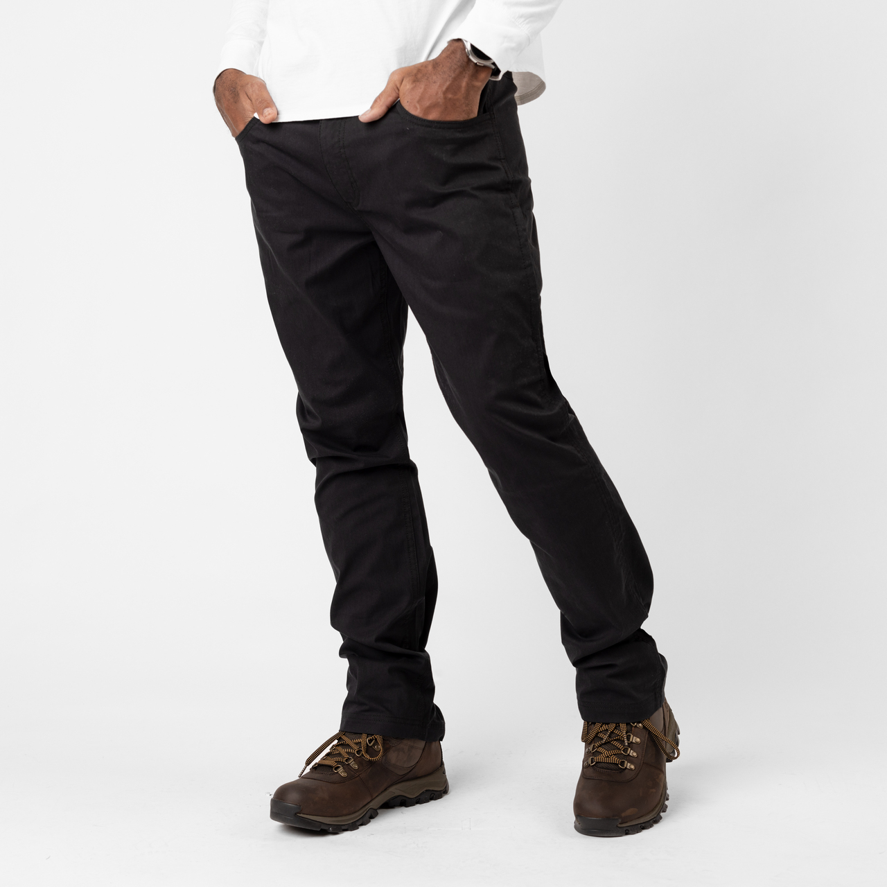 Black - Sierra Designs Men's Inyo Stretch Pant, front view