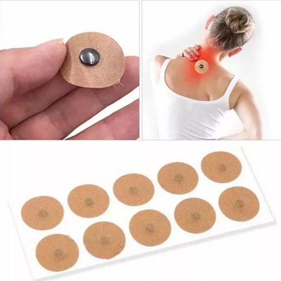 10 Boton Parche Dolor Magnético Iman Reutilizable Económico