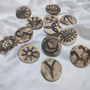 Wicca, Runas De Las Brujas, Gitanas, Cerámica Artesanal