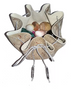 Bolsa 100% Cuero Para Runas Talismanes Gemas (26cm) Beige