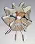 Bolsa 100% Cuero Para Runas Talismanes Gemas (26cm) Beige