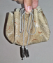 Bolsa 100% Cuero Para Runas Talismanes Gemas (26cm) Beige