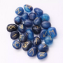 Runas Vikingas De Agata Azul