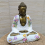 Estatua Buda Resina 40 Cm Alto Pintado Artesanal Indonesia