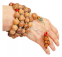 Japa Mala Ajustable Madera Palma 54 Cuentas Rosario Budista